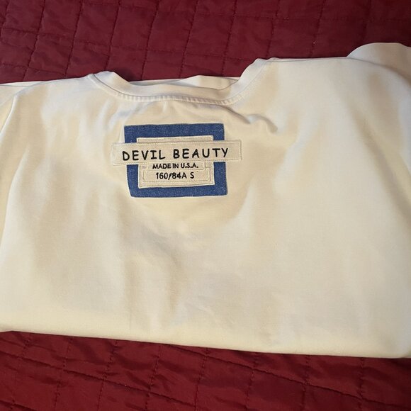 Devil Beauty Oversized Sweatshirt –  Patchwork “ID Card” Graphic, Streetwear - Picture 6 of 6